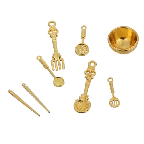 HANABASS 8Stücke Teiliges Puppenhaus Küchenzubehör Set Miniatur Geschirr mit Essstäbchen Realistische Deko für Rollenspiele für Puppenhaus Szenen von HANABASS
