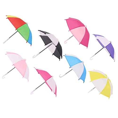 HANABASS 8Stücke Teiliges Regenschirme für Puppendekoration Kearresistente Regenschirmmodelle Bunten Farben für Kreative DIY Projekte und Szenen HANABASS 8Stücke Teiliges Regenschirme für Puppendekoration Kearresistente Regenschirmmodelle Bunten Farben für Kreative DIY Projekte und Szenen von HANABASS