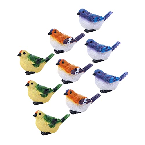 HANABASS 9 Stück Simulationsvogelverzierung für realistische Vögel für den Garten realistischer Vogel Vogelmodell lebensechte künstliche Vögel Vogel Figur Harz HANABASS 9 Stück Simulationsvogelverzierung für realistische Vögel für den Garten realistischer Vogel Vogelmodell lebensechte künstliche Vögel Vogel Figur Harz von HANABASS