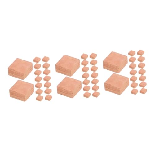 HANABASS 90 Stck. Teiliges Miniatur Bausteine aus Realistische Robuste Ziegelsteine für DIY Puppenhaus Kreative Bastelprojekte Interaktives Lernspielzeug für Erwachsene von HANABASS