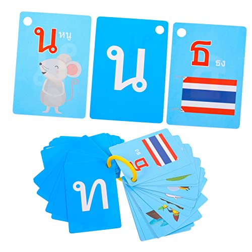 HANABASS 90 Stück Lernkarten Tragbare Flash-Karten Wortkarten Für Kleinkinder Lernen Karten Bildwortkarten Lernspielzeug Für Praktische Wortkarten Colorful Papier von HANABASS