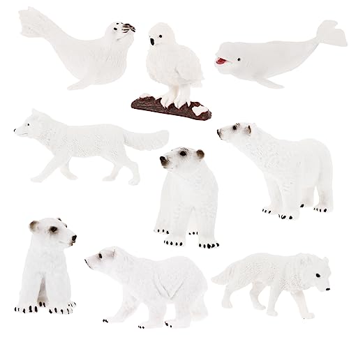 HANABASS 9Stücke Teiliges Arktische Tierfiguren Dekoration Realistische Polartier Statuen für Märchengärten Blumentöpfe Bildungsspielzeug Tischdeko Geburtstagskuchen Topper HANABASS 9Stücke Teiliges Arktische Tierfiguren Dekoration Realistische Polartier Statuen für Märchengärten Blumentöpfe Bildungsspielzeug Tischdeko Geburtstagskuchen Topper von HANABASS