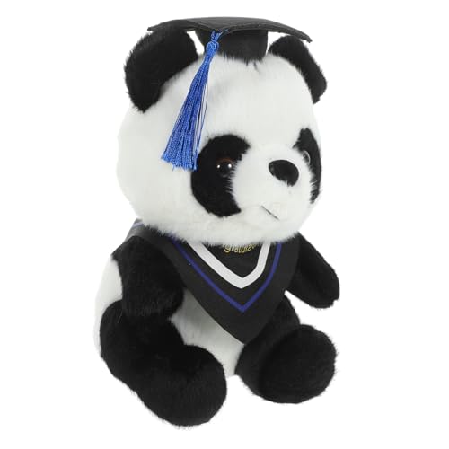 HANABASS Abschluss Panda Plüschtier mit Doktorhut Niedliches Kuscheltier für Abschlusspartys und zur Dekoration von Schlafzimmer Wohnzimmer und Mehr von HANABASS