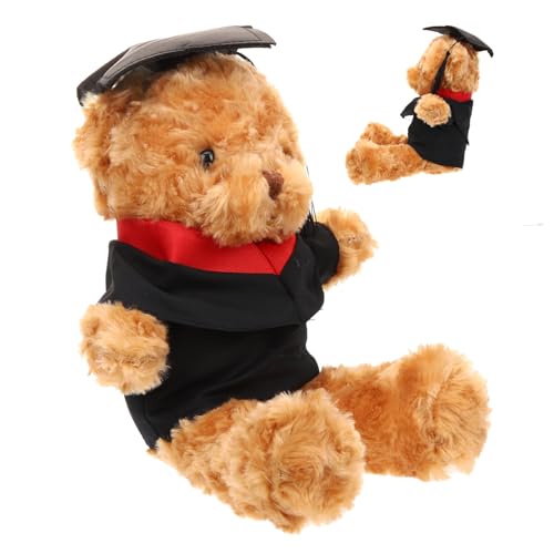 HANABASS Abschlussbär mit Doktorhut Plüschbär für Graduierungsfeier Personalisierbares Kuscheltier für Schulabschluss Süßer mit Verarbeitung für Dekoration und HANABASS Abschlussbär mit Doktorhut Plüschbär für Graduierungsfeier Personalisierbares Kuscheltier für Schulabschluss Süßer mit Verarbeitung für Dekoration und von HANABASS