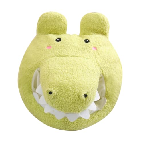 HANABASS Alligator Kopf Hut Weicher Plüsch Tierhut Cartoon Kostüm Kopfbedeckung für Fotos und Auftritte Vielseitiges Accessoire für Cosplay und Partys von HANABASS