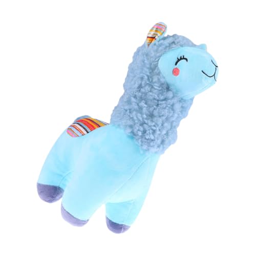 HANABASS Alpaka-Plüschtier Plüschgefüllter Tierspielzeug Plüschpuppe Puppen für Mädchen Alpaka- Alpaka -Puppe Stofftierpuppe Alpaka-Schmuck Baumwolle Blue HANABASS Alpaka-Plüschtier Plüschgefüllter Tierspielzeug Plüschpuppe Puppen für Mädchen Alpaka- Alpaka -Puppe Stofftierpuppe Alpaka-Schmuck Baumwolle Blue von HANABASS