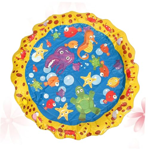 HANABASS Aufblasbare Wassersprinkler Spielmatte PVC Dicke Faltbare Wasserspielmatte für Haustiere Buntes Sommerspielzeug für Garten Poolparty und Outdoor spaß HANABASS Aufblasbare Wassersprinkler Spielmatte PVC Dicke Faltbare Wasserspielmatte für Haustiere Buntes Sommerspielzeug für Garten Poolparty und Outdoor spaß von HANABASS
