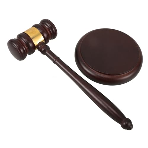 HANABASS Auktionshammer aus Massivem Holz Gerechtigkeitshammer für Richter und Anwälte Langlebig und Vielseitig Einsetzbar für Auktionen und Gerichtsverfahren mit Klangvollem HANABASS Auktionshammer aus Massivem Holz Gerechtigkeitshammer für Richter und Anwälte Langlebig und Vielseitig Einsetzbar für Auktionen und Gerichtsverfahren mit Klangvollem von HANABASS