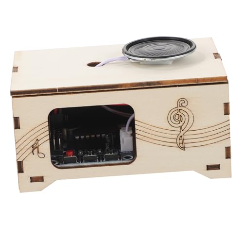 HANABASS Blockflötenspielzeug Phonograph Aus Holz DIY Tonrekorder DIY Tonrekorder Bastel Tonrekorder Holz Tonrekorder Zusammenbauspielzeug Musik Player Zusammenbau von HANABASS