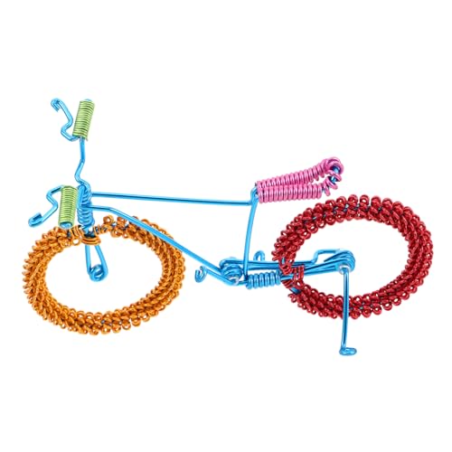 HANABASS Blumenrad -fahrradmodell Fahrrad-Statue Mini-fahrradmodell Fahrradverzierung Metallkunst-fahrradskulptur Fahrradmodellschmuck Desktop-fahrraddekoration Home Office Decor Aluminium von HANABASS