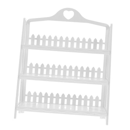 HANABASS Miniatur Puppenhaus Regal Zubehör Puppenhaus Küchenmöbel Kleiner Bücherregal Modell für Kinder Interaktives Puppenspielzeug Accessoires von HANABASS