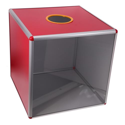 HANABASS Box Tombola Preisbox Ticketbehälter Schlüssel Erwachsene Transparente Klare Spitze Tombola Losball Aufbewahrung Quadratischer Behälter Spendenkoffer Stimmzettelhalter von HANABASS