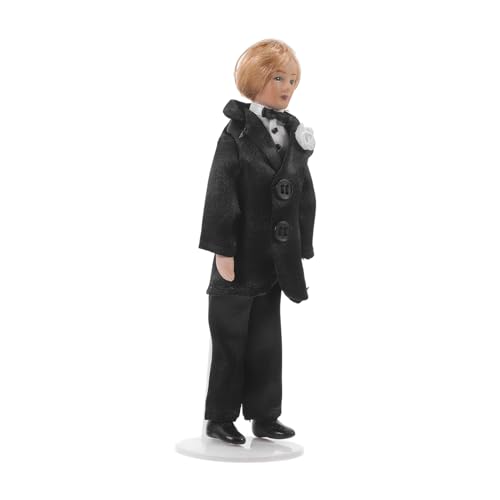 HANABASS Bräutigampuppe Hochzeit Paar Figur Braut-Bräutigam-Figur Puppenhaus realistisch Mini- Figur Modell dekore bevorzugen Miniaturspielzeug Keramik Black HANABASS Bräutigampuppe Hochzeit Paar Figur Braut-Bräutigam-Figur Puppenhaus realistisch Mini- Figur Modell dekore bevorzugen Miniaturspielzeug Keramik Black von HANABASS