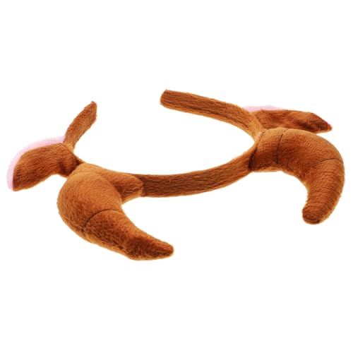 HANABASS Braunes Animal Headband mit Ox Horn Form Cartoon Stil Kostüm Stirnband für Jungen und Mädchen Vielseitiger Kopfschmuck für Halloween Karneval Party und Cosplay von HANABASS