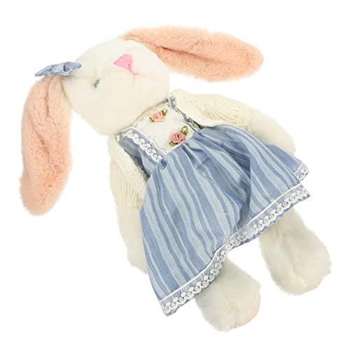 HANABASS Bunny Plüsch Kuscheltier Hase Blaues Sweatshirt Weiches Stofftier für Süßes für Geburtstage für Jungen HANABASS Bunny Plüsch Kuscheltier Hase Blaues Sweatshirt Weiches Stofftier für Süßes für Geburtstage für Jungen von HANABASS