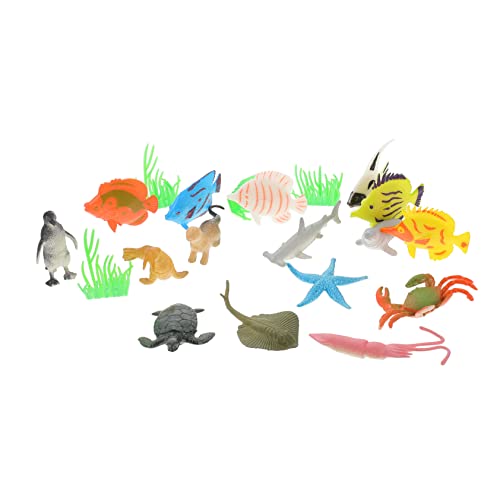 HANABASS Bunte Meereswelt Tierfiguren Teiliges Meerestiere Modelle für Lernspielzeug Aquarium Deko Ornamente für Zuhause und Schule von HANABASS