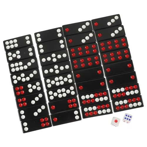 HANABASS Chinesisches Paigow Spielset Schwarz Traditionelles Domino Brettspiel Party Spielsteine Robust Sicher Für Geselliges Zuhause Freizeit von HANABASS