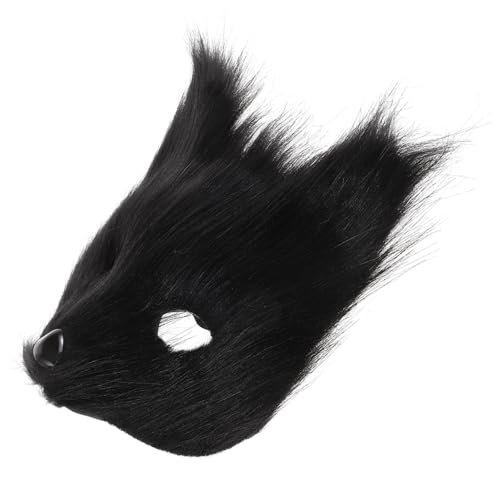 HANABASS Cosplay Fuchs Halbgesichtsmaske Komfortabel Vielseitig Halloween Maskenball Party Tierkostüm von HANABASS