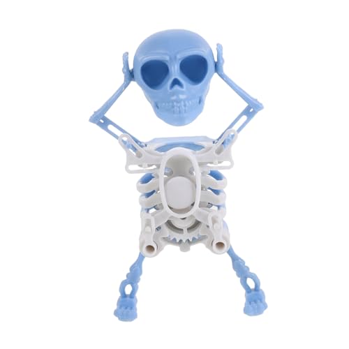 HANABASS Dancing Skeleton Toy Druck Kompakte Schüttel Puppe Einzigartige Tischdekoration für Halloween Blau für Schreibtische Regale und Autos Präzise Technologie Platzsparendes Design von HANABASS