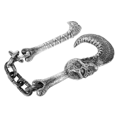 HANABASS Dekorativer Halloween Haken mit Schädel Design Kettenhaken für Cosplay und Festlichkeiten Perfektes Zubehör für Bühnenaufführungen und Halloween Dekoration HANABASS Dekorativer Halloween Haken mit Schädel Design Kettenhaken für Cosplay und Festlichkeiten Perfektes Zubehör für Bühnenaufführungen und Halloween Dekoration von HANABASS