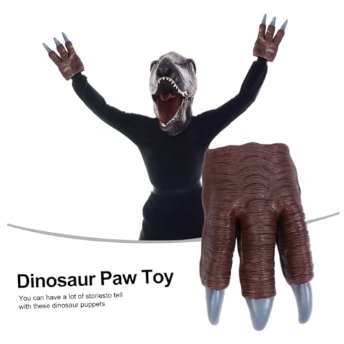 HANABASS Dinosaurier Klaue Handschuh zum Anziehen Bewegliche Krallen Cosplay Kostüm Zubehör für Erwachsene für Rollenspiele und Partys HANABASS Dinosaurier Klaue Handschuh zum Anziehen Bewegliche Krallen Cosplay Kostüm Zubehör für Erwachsene für Rollenspiele und Partys von HANABASS