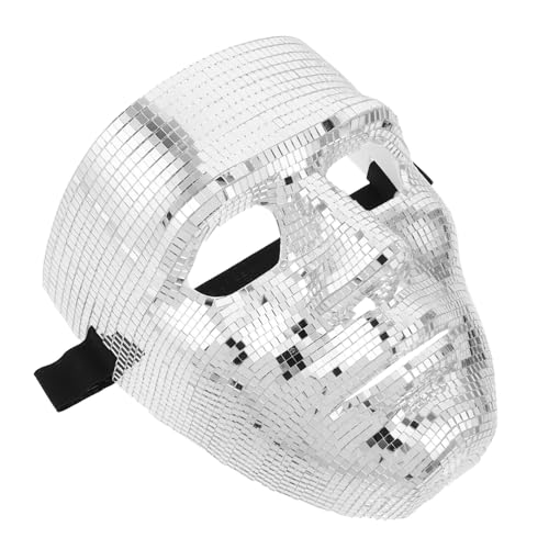 HANABASS Disco Ball Maske für Reflektierende Maske für Halloween Karneval Partys und Cosplay Leicht und Bequem für Feiern und Festlichkeiten Glänzendes Design für Aufsehen von HANABASS