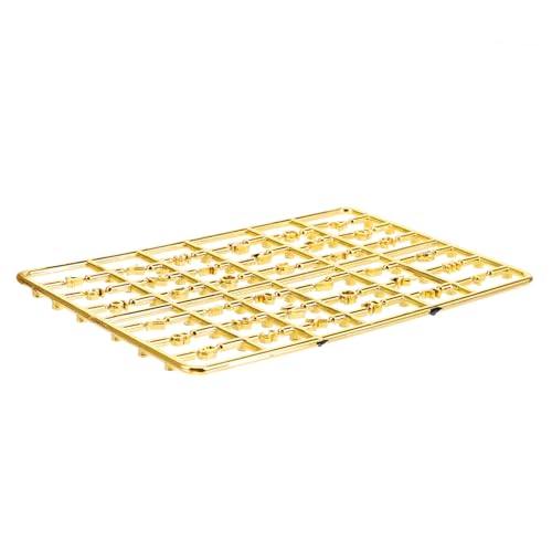 HANABASS Doll House Türmaetbox Puppe winzig Miniatur Zahlen Briefnummer Dollhouse House Nummern hängende Türnummer Mini Dollhouse Letters Türnummer Dekoration Plastik Golden von HANABASS