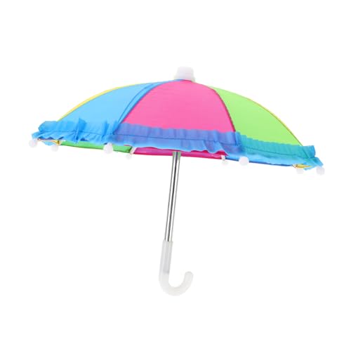 HANABASS Doll Regenbogen Regenschirm Buntes Puppenzubehör für Kreative und Sammlerstücke Weiches Material Tragbar Accessoire für Puppen und Puppenhäuser HANABASS Doll Regenbogen Regenschirm Buntes Puppenzubehör für Kreative und Sammlerstücke Weiches Material Tragbar Accessoire für Puppen und Puppenhäuser von HANABASS
