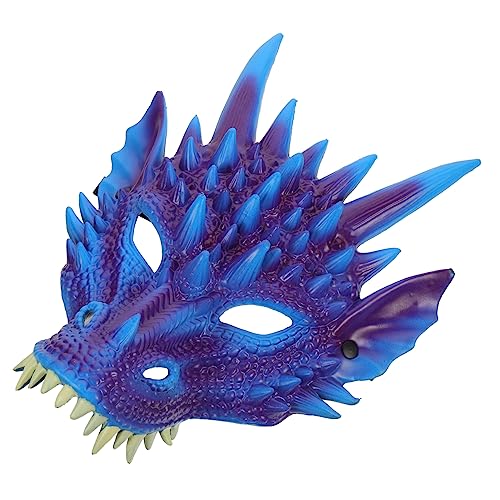 HANABASS Drachenmaske Masquerade Party Maske Vollgesicht Tierkostüm Cosplay Halloween Karneval Karnevalsparty Zubehör Unisex von HANABASS