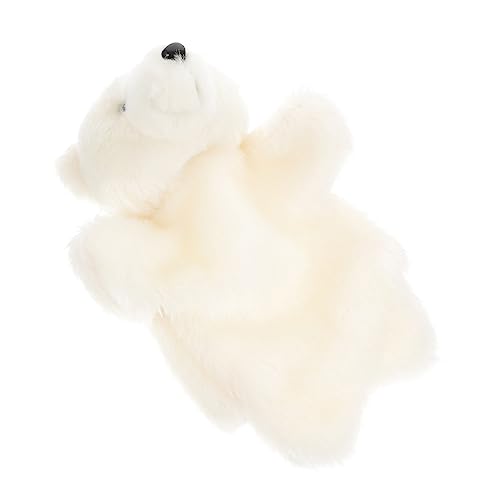 HANABASS Eisbär Handpuppe aus Plüsch Interaktive Tierhandpuppe für Kleinkinder Perfektes zur Geschichtenerzählung Motorischen Fähigkeiten HANABASS Eisbär Handpuppe aus Plüsch Interaktive Tierhandpuppe für Kleinkinder Perfektes zur Geschichtenerzählung Motorischen Fähigkeiten von HANABASS