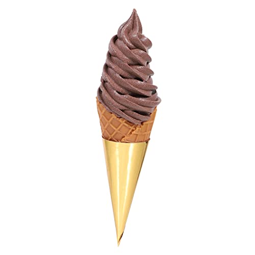 HANABASS Eiscreme Kegelmodell Realistisches Für Fotografie Und Dekoration Wiederverwendbar Langlebig Partys Und Kreative DIY Projekte Schokoladenfarbe von HANABASS