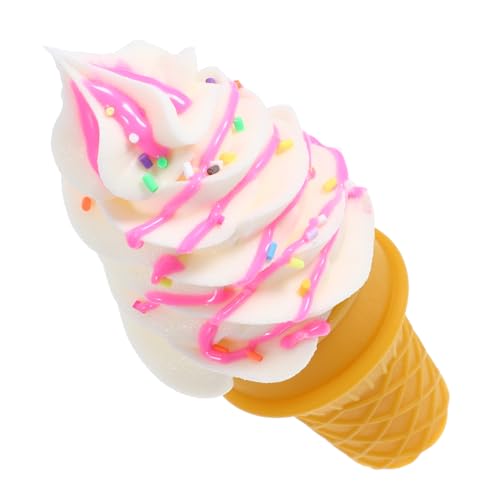 HANABASS Eismodell Eisspielzeug Für Nachtisch Party Form Realistisch Simulieren Am Stiel Zapfen Eistüte Eiscreme-modellierfigur Eisdekor Fotografieren Rosa PVC HANABASS Eismodell Eisspielzeug Für Nachtisch Party Form Realistisch Simulieren Am Stiel Zapfen Eistüte Eiscreme-modellierfigur Eisdekor Fotografieren Rosa PVC von HANABASS