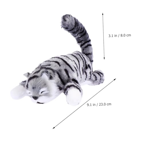 HANABASS Elektrische Plüsch Katze Doll Rollende weiche Stofftier Katze Figur Niedliche Katzenpuppe ohne Batterie Katzenliebhaber von HANABASS