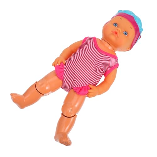 HANABASS Elektrische Schwimmpuppe Echte Babypuppen Badezeit-babypuppe Waters Babypuppe Elektrische Schwimmbabypuppe Interaktive Puppe Neugeborene Puppe Elektrische Puppe PVC von HANABASS