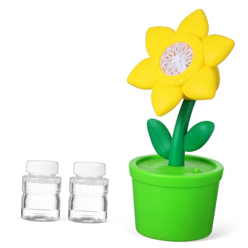 HANABASS Elektrische Seifenblasenmaschine im Sonnenblumen Design mit Musik für Partys Hochzeiten und Outdoor Spaß Kontinuierlicher Blasenfluss für Unvergessliche HANABASS Elektrische Seifenblasenmaschine im Sonnenblumen Design mit Musik für Partys Hochzeiten und Outdoor Spaß Kontinuierlicher Blasenfluss für Unvergessliche von HANABASS