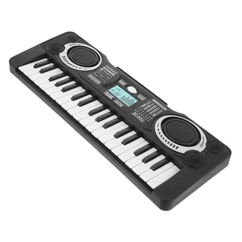 HANABASS Elektronisches Klavier Tasten Musikspielzeug Lernspielzeug für Kleinkinder Hand Auge koordination Fördernd Geschenk für Anfänger und Musikliebhaber in Schwarz Zufällige Farbe von HANABASS