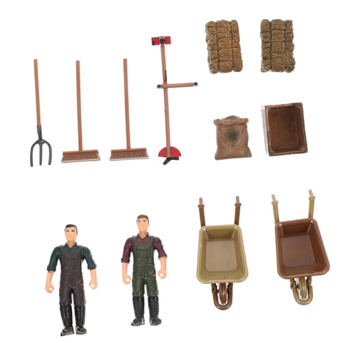HANABASS Farm Spielset Teiliges Bauernhof Modell mit Werkzeug und Schubkarre Detailreiche Sandtisch Dekoration und Ländliche Spielzeugfiguren für Jungen und Mädchen HANABASS Farm Spielset Teiliges Bauernhof Modell mit Werkzeug und Schubkarre Detailreiche Sandtisch Dekoration und Ländliche Spielzeugfiguren für Jungen und Mädchen von HANABASS