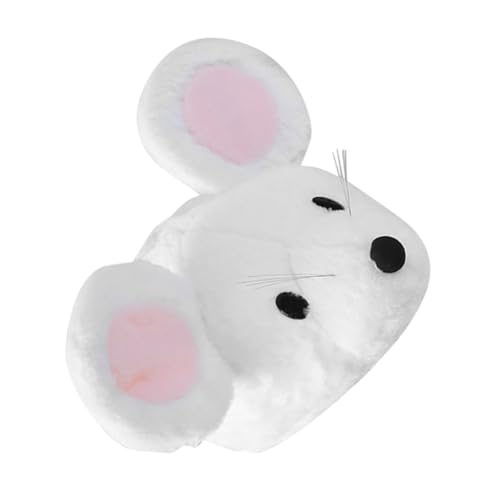 HANABASS Figur Ratte Plüschtier falsche ausgestopfter Hamster Spielzeughamster Simulationstierpuppe Kuscheltier Hamster realistische Plüschhamster Weiß von HANABASS
