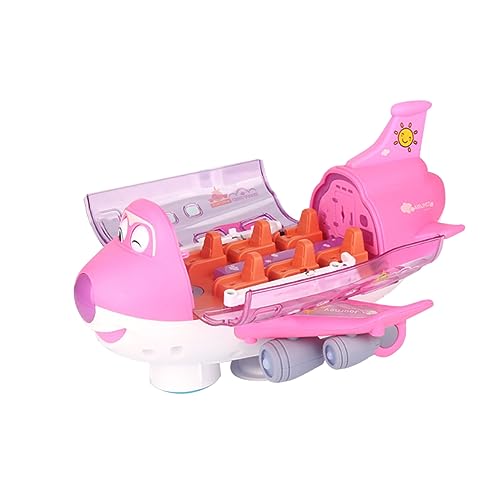 HANABASS Flugzeug Flugzeugspielzeug Kleinkindflugzeug Ebene für kinderspielzeug Lernspielzeug für Kleinkinder Musikalisches für Kleinkinder Plastik Rosa HANABASS Flugzeug Flugzeugspielzeug Kleinkindflugzeug Ebene für kinderspielzeug Lernspielzeug für Kleinkinder Musikalisches für Kleinkinder Plastik Rosa von HANABASS