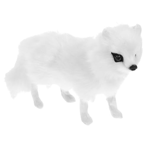 HANABASS Fox -Modell Ornamente Fuchsfiguren Kuscheltier Fuchs Kindergartendekoration Fuchs Tier Fuchs-Figur-Statue Spielzeugtiere Kuscheltiere Fuchs Kunstfell Weiß HANABASS Fox -Modell Ornamente Fuchsfiguren Kuscheltier Fuchs Kindergartendekoration Fuchs Tier Fuchs-Figur-Statue Spielzeugtiere Kuscheltiere Fuchs Kunstfell Weiß von HANABASS