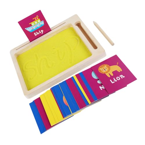 HANABASS Frühes Lernspielzeug Sandtray für Buchstabenbildung Montessori Lernspielzeug Feinmotorik und Sensorischer Entwicklung für Kleinkinder und Vorschulkinder HANABASS Frühes Lernspielzeug Sandtray für Buchstabenbildung Montessori Lernspielzeug Feinmotorik und Sensorischer Entwicklung für Kleinkinder und Vorschulkinder von HANABASS