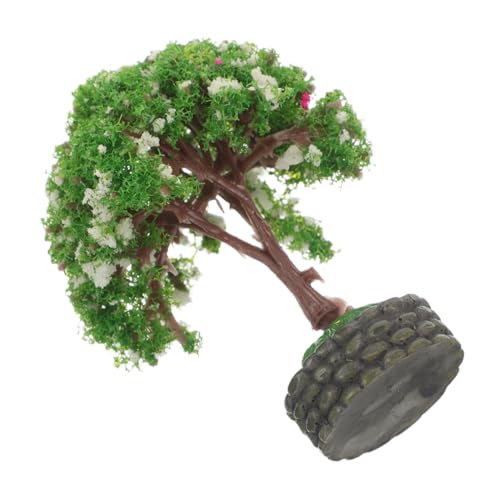 HANABASS Gartensimulationsbaum Dekorative Miniaturen puppenhaus Garten gefälschte Miniaturbäume Mikrogartenbäume Miniatur Baum Landschaftsdekoration selber Machen Plastik von HANABASS