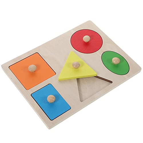 HANABASS Geometrisches Formen Matching für Montessori Holzspielzeug Denkfähigkeit Hand Augen Koordination und Eltern Junge Mädchen Interaktion HANABASS Geometrisches Formen Matching für Montessori Holzspielzeug Denkfähigkeit Hand Augen Koordination und Eltern Junge Mädchen Interaktion von HANABASS