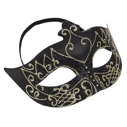 HANABASS Goldpulvermaske Gesichtsmaskerade Maskerade Party halbe Maskerade gruselige Halloween-Maske- Halloween -Dekorationen einfach Kostümmaske für Männer Mascarade-Maske Plastik Schwarz HANABASS Goldpulvermaske Gesichtsmaskerade Maskerade Party halbe Maskerade gruselige Halloween-Maske- Halloween -Dekorationen einfach Kostümmaske für Männer Mascarade-Maske Plastik Schwarz von HANABASS
