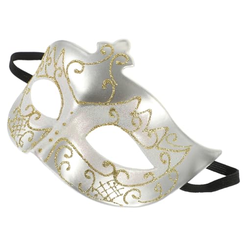 HANABASS Goldpulvermaske beängstigend mbappe hoch Mann Gesichts- Zu Cosplay -Masken Maskerade Masken-Cosplay Maskerade Cosplay- Party -Augenmaske für Halloween Plastik Silber HANABASS Goldpulvermaske beängstigend mbappe hoch Mann Gesichts- Zu Cosplay -Masken Maskerade Masken-Cosplay Maskerade Cosplay- Party -Augenmaske für Halloween Plastik Silber von HANABASS