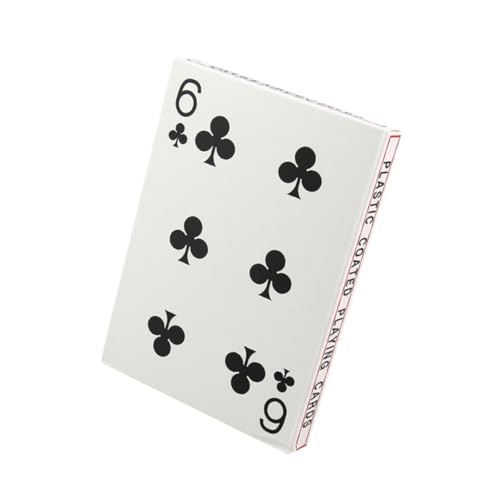 HANABASS Große Spielkarten der Standard Pokerkarten für Spieleabende Geeignet für Zuhause Bar und Büro Weiß HANABASS Große Spielkarten der Standard Pokerkarten für Spieleabende Geeignet für Zuhause Bar und Büro Weiß von HANABASS