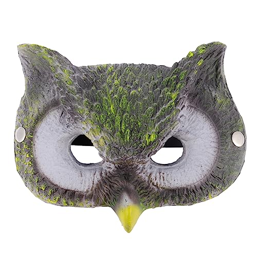 HANABASS Gruselige Eulenmaske Dekorative Kopfbedeckung Atmungsaktiv Unisex Für Halloween Karneval Kostüm Party Zufällige Farbe von HANABASS