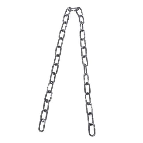 HANABASS Halloween Deko Kunststoffkette Dicke Fake Chain Link Prop Leichte Gruselige Halloween Ketten für Kostümparty und Cosplay Zubehör für Erwachsene von HANABASS