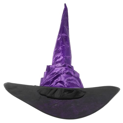HANABASS Halloween Hexenhut Damen Cosplay Hut aus Bequemem Vielseitiger Hexenhut für Party Kostüm Fotoshooting und Festliche Anlässe Dekoratives Accessoire für Halloween und Rollenspiele von HANABASS