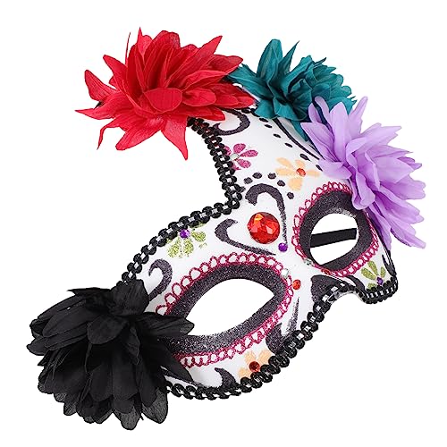 HANABASS Halloween Party Ghost Maske Feuerlila Dekorative Cosplay Masquerade Einzigartige Unisex Maske für Fasching und Kostümparty von HANABASS